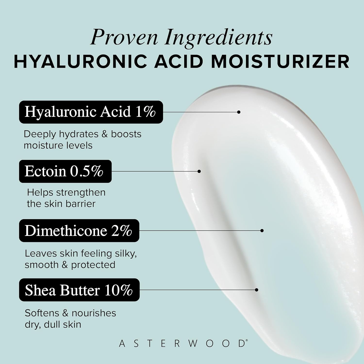 Asterwood Naturals Triple Repair Serum 1oz + Hyaluronic Acid Moisturizer